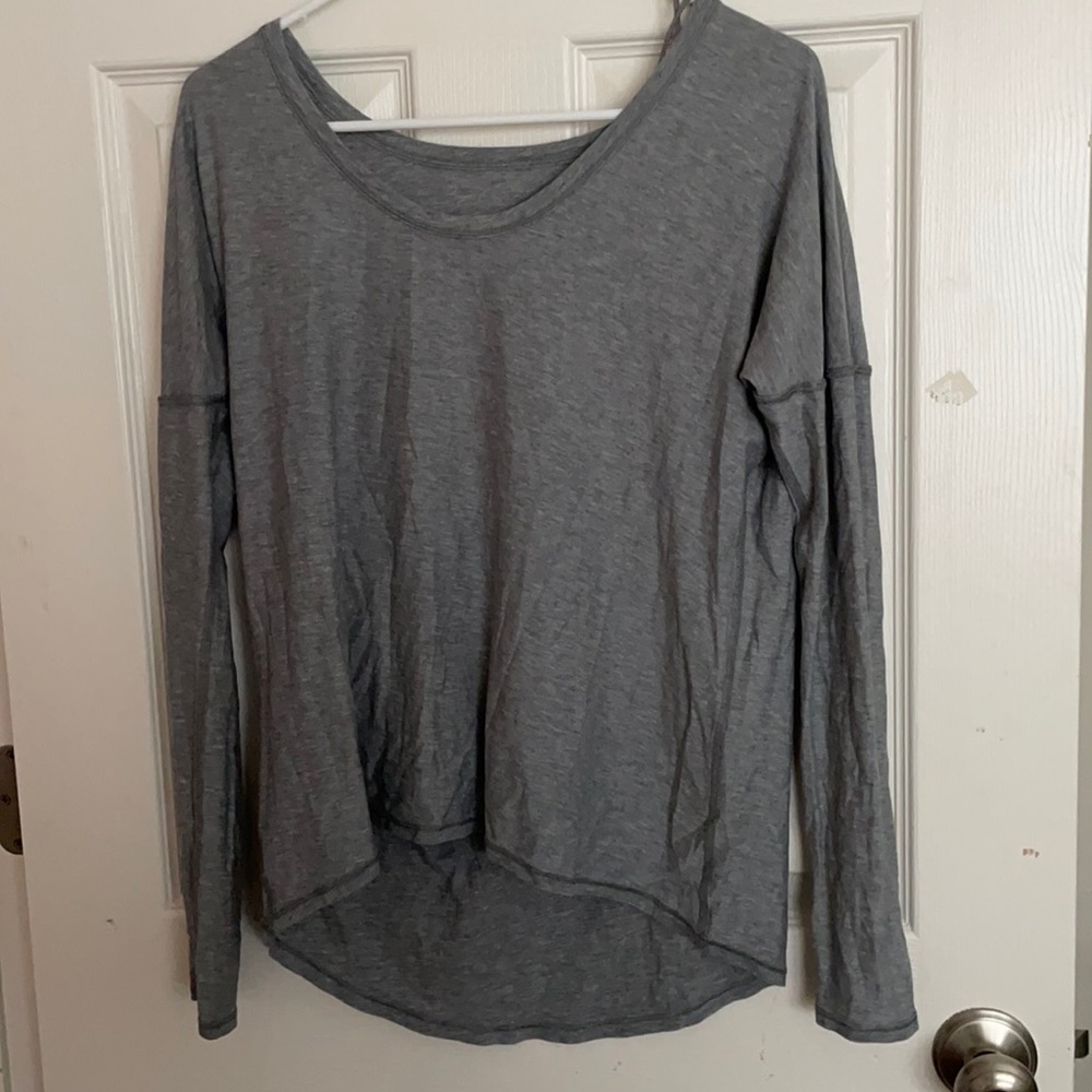 Lululemon oversized gray long sleeve